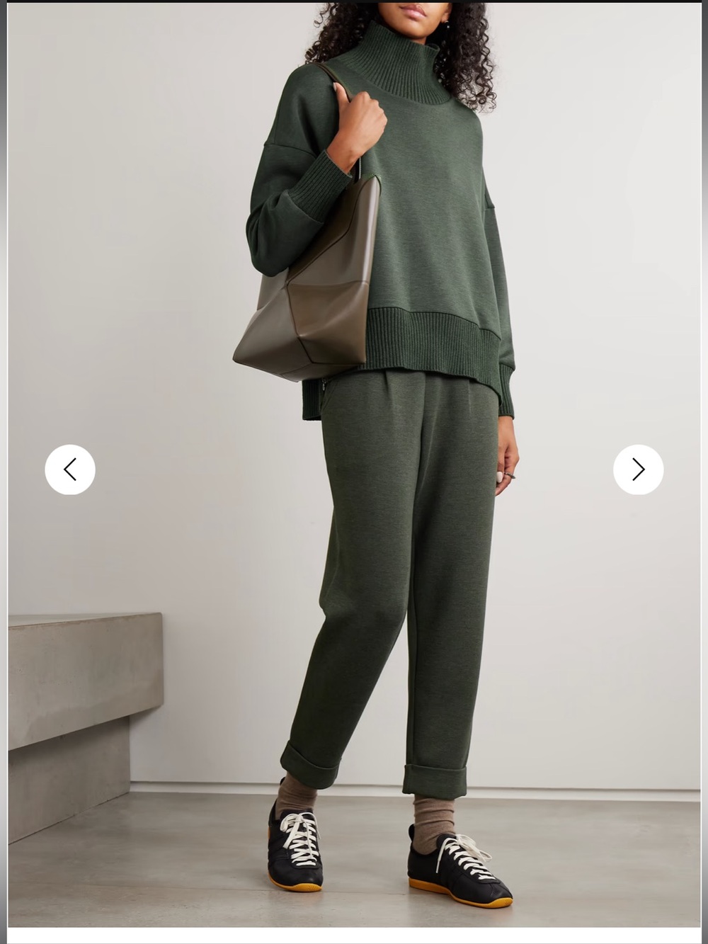 VARLEY The Rolled Cuff DoubleSoft ® track pants 25“Color: Dark green